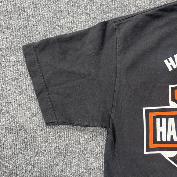 Harley Davidson Graphic T Shirt Front & Back Hit Jamaica, Youth XL / Womens S - Picture 3 of 11